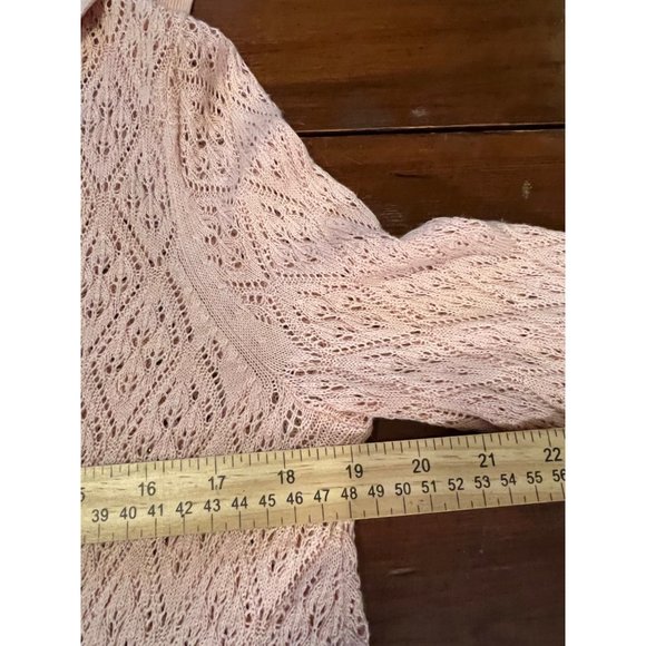 Cabo women’s pink snap front lightweight cardigan size small - Picture 7 of 8